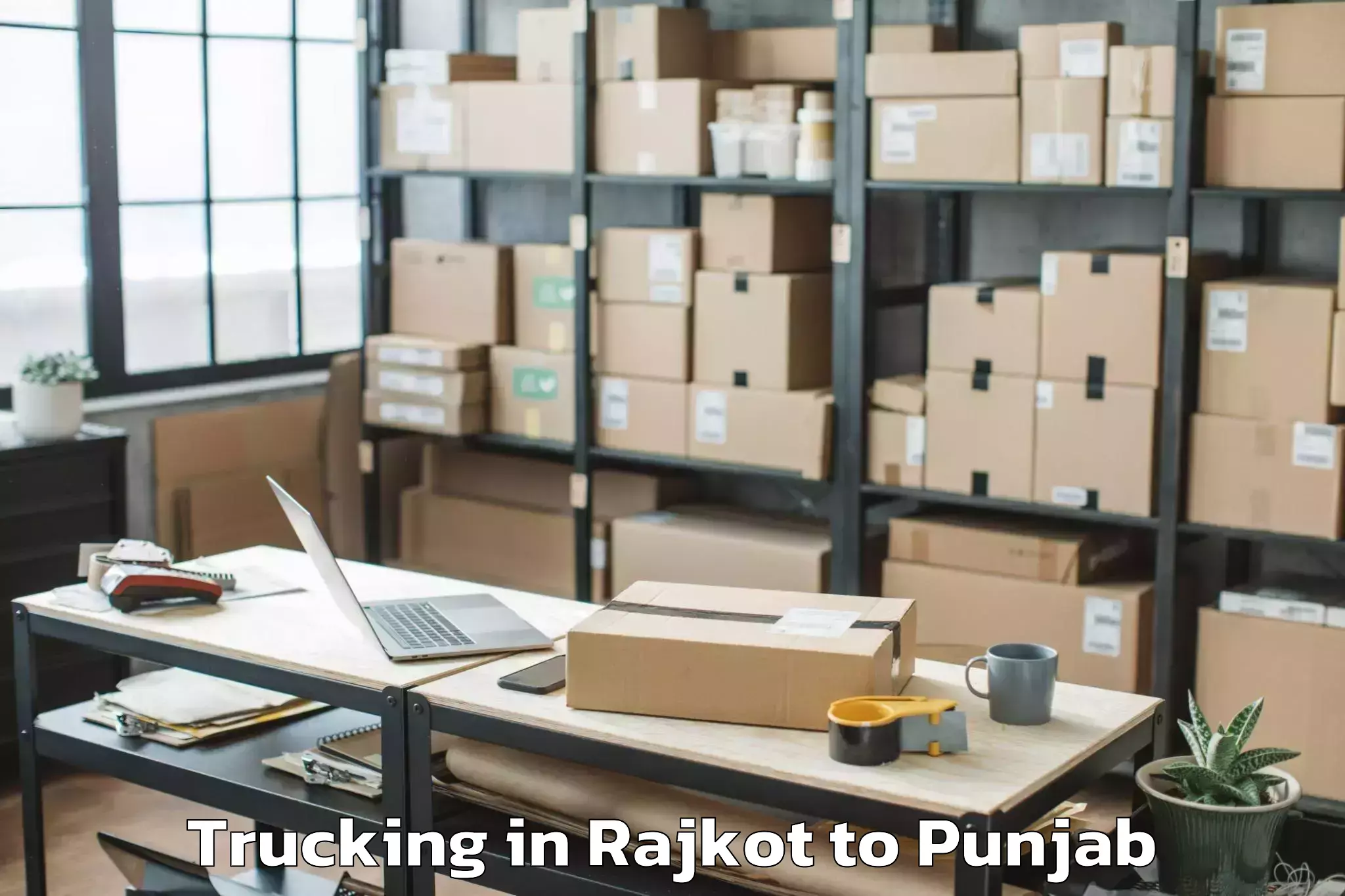 Book Your Rajkot to Rayat Bahra University Kharar Trucking Today